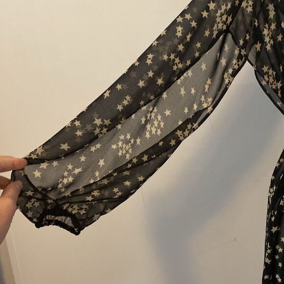 Sorella Couture Black Starprint Swim Cover One Size - Picture 5 of 13